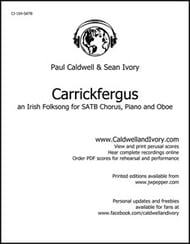 Carrickfergus SATB choral sheet music cover Thumbnail